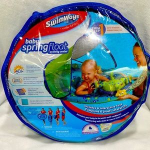 SwimWays baby spring float sun canopy. 9-24Mo NWT